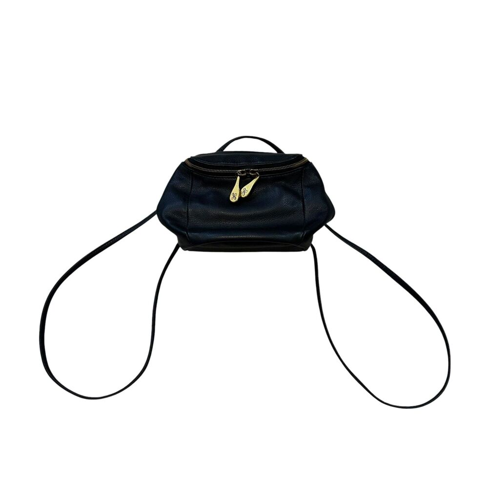 Hobo Stream Convertible Crossbody Backpack Mini in Black